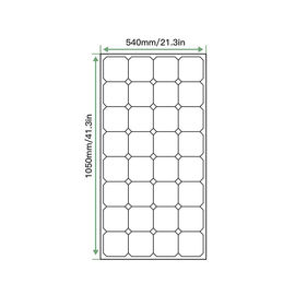 Custom Sunpower ETFE Flexible Solar Panels 12V 110 Watt With 5 Years Warranty